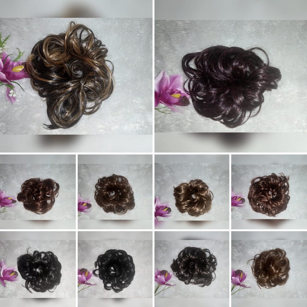 Jual KARET ULIR PREMIUM/ FUNBUN CEPOL/ RAMBUT HAIRDO/ IKAT RAMBUT PALSU