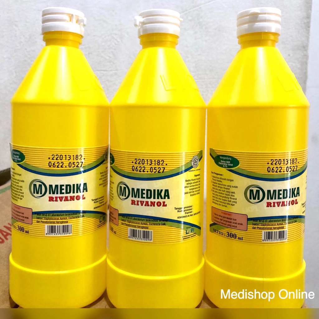 Jual MEDIKA - RIVANOL - Cairan Antiseptik - Pembersih Luka 300 ml ...