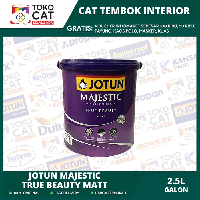 Jual Cat Tembok Interior Jotun Majestic True Beauty Matt Putih Chi 25l Shopee Indonesia 5754