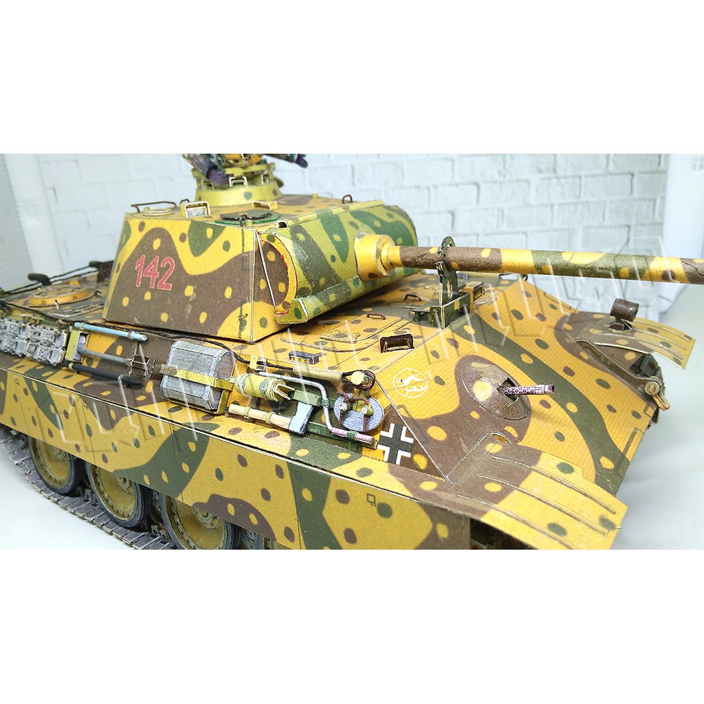 Jual DIY Model Kertas Perang Dunia II Tank Jerman Pz.Kpfw V Panther ...