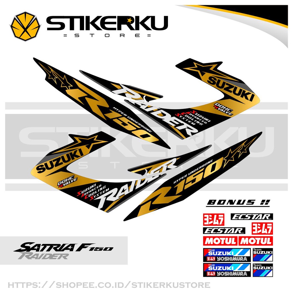 Jual STICKERS SUZUKI RAIDER 150 / SATRIA FU / STICKER / REBORN / STOCK ...