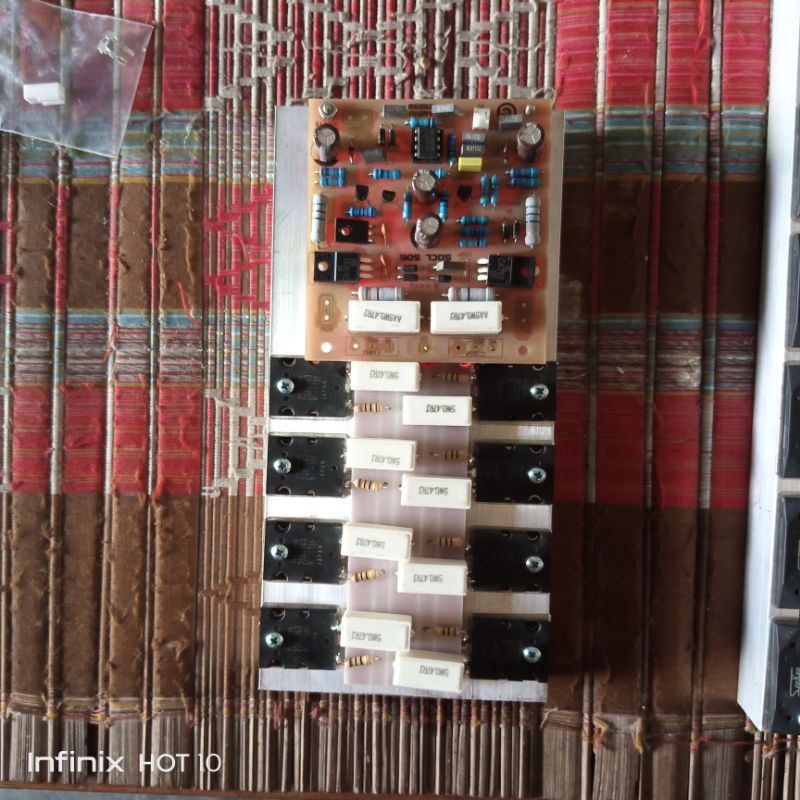 Jual kit driver power amplifier socl 506 plus 4 set final thosiba