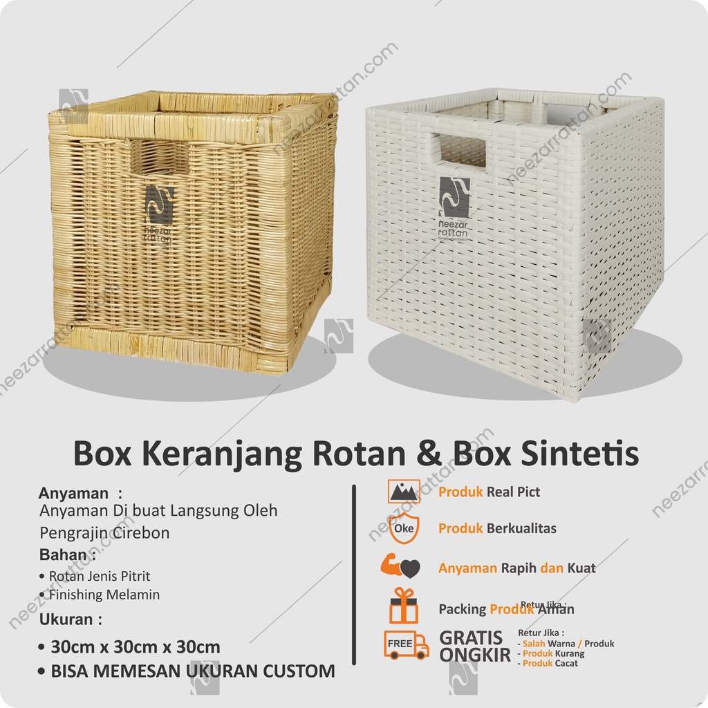 Jual Termurah Keranjang Wadah Kotak Bulat Gentong Box Rotan Eceng Gondok Estetik Serbaguna 0363