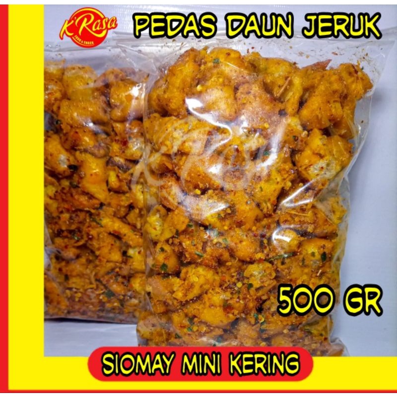 Jual Siomay Mini Kering 500 Gr Pedas Daun Jeruk Enak Renyah Cocok Buat