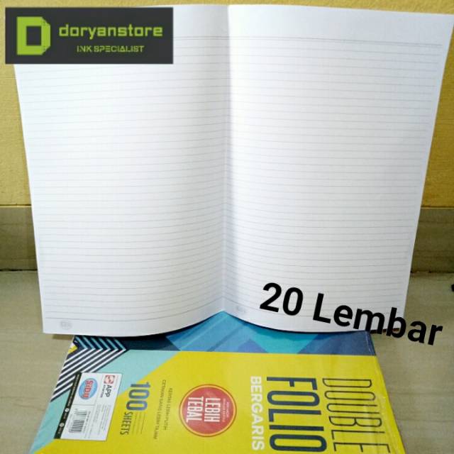 Jual Kertas Folio Bergaris Isi 20 Lembar | Shopee Indonesia