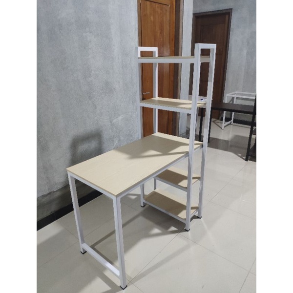 Jual MEJA BELAJAR, MEJA KANTOR, MEJA RAK RANGKA BESI | Shopee Indonesia