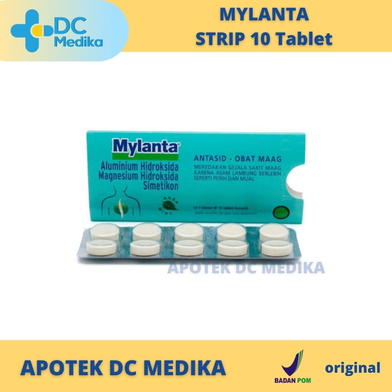 Jual Mylanta tablet / Obat maag / Obat lambung | Shopee Indonesia