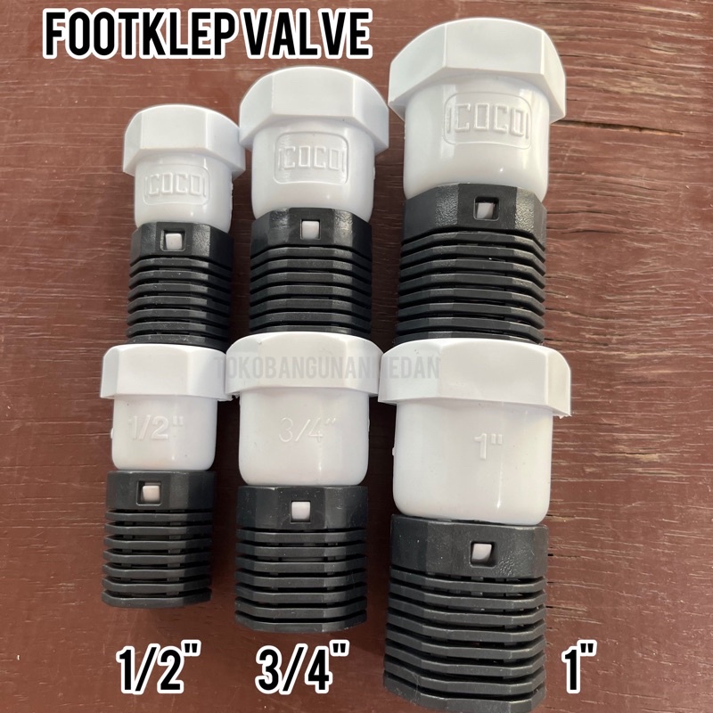 Jual Foot Klep Valve Coco Pvc Plastik Inch Tusen Tusson