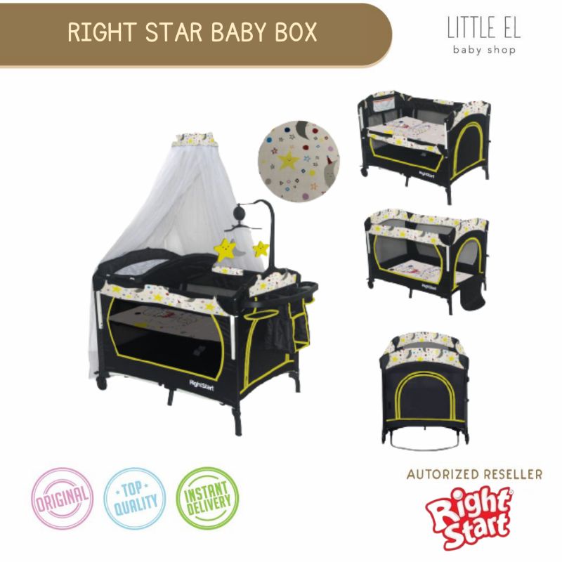 Jual Right Start Baby Box Ranjang Bayi Playard Multifungsi- Box Tidur ...
