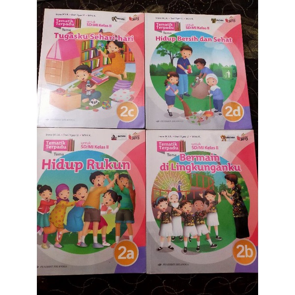 Jual Buku Teks Tematik Terpadu SD Kelas 2 Jilid 2A - 2D Penerbit ...