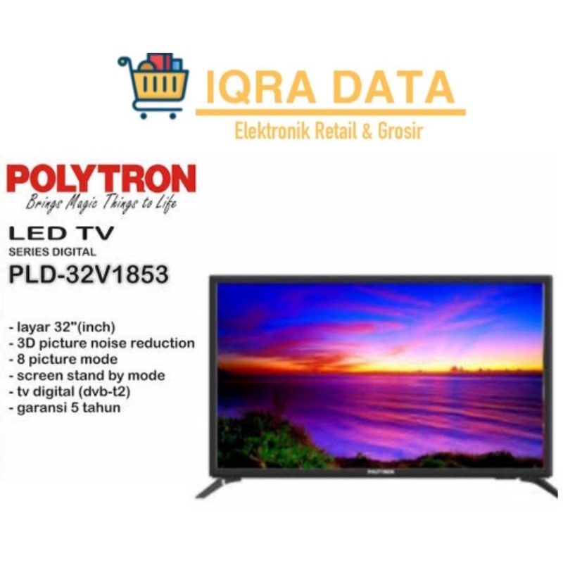 Jual Polytron Led Tv Inch Digital Hd Pld V Garansi Tahun Shopee Indonesia