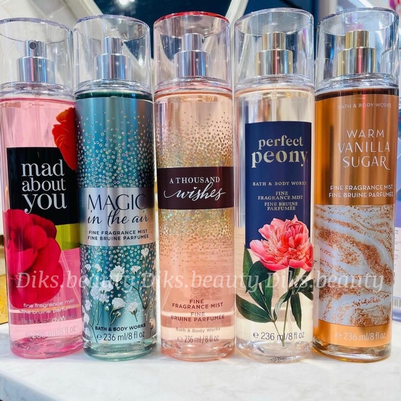 Bath and body online works mist paling wangi