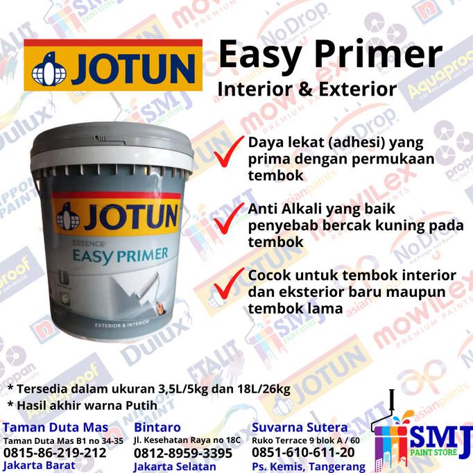 Jual Cat Dasar Tembok Exterior And Interior Jotun Essence Easy Primer 18l Shopee Indonesia 5027