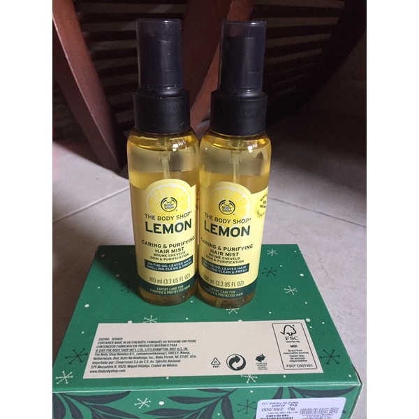 Lemon hair discount mist body shop