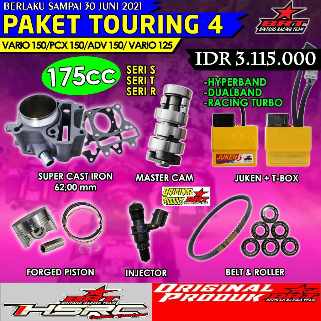 Jual Paket Bore Up Racing Matic Brt Honda Vario Pcx Adv Led Old Blok Injeksi Block