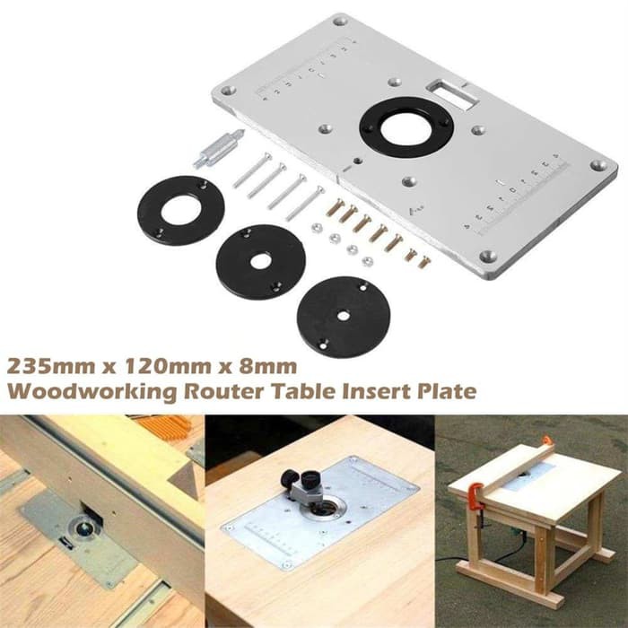 Jual RKY Table Router Insert Plate Adapter Dudukan Mesin Router Trimmer ...