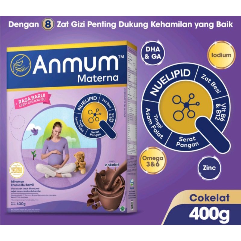Jual Promo!!! Anmum Materna Chocolate Susu Ibu Hamil 400 gr (Exp Nov