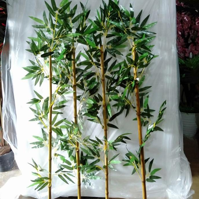 Jual Pohon Bambu Partisi Bambu Partisi Satuan Bunga Plastik Bunga Hias Cod Shopee Indonesia