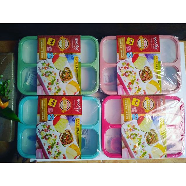 Jual Kotak Makan Bersekat Bento Grid Lunch Box Yooyee 4 Sekat No. 578 ...