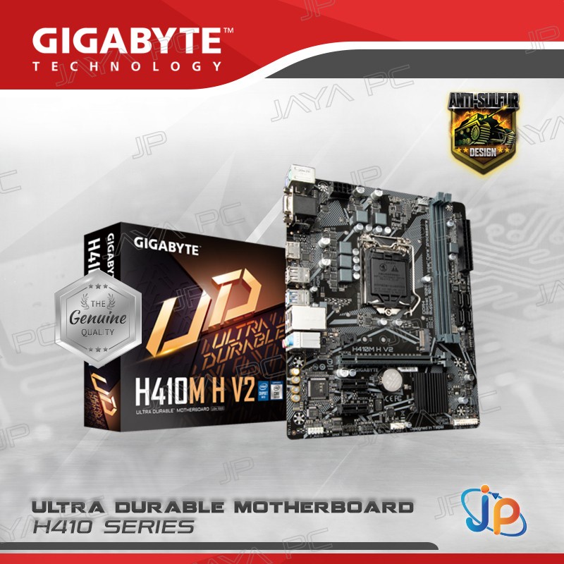 Jual Motherboard Gigabyte H410M H V2 (LGA1200, H410, DDR4, USB3.2