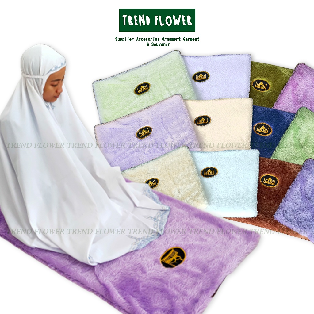 Jual SAJADAH TIPIS BULU RASFUR PREMIUM 80X120CM HALUS AMBAL SHOLAT ...