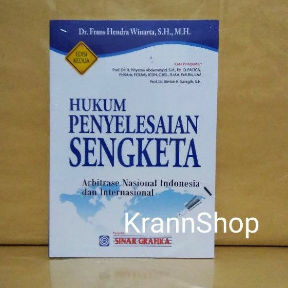 Jual Hukum Penyelesaian Sengketa Arbitrase Nasional Indonesia Dan