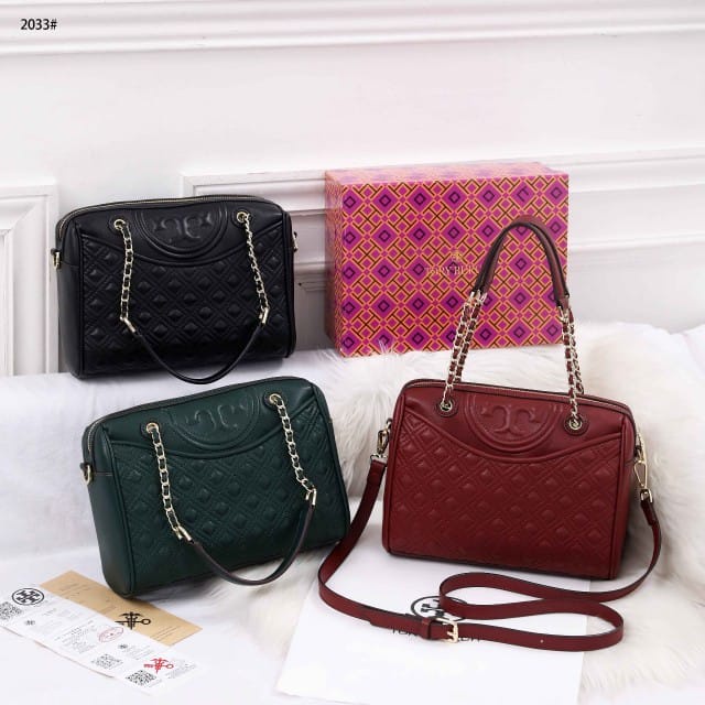 Tory burch fleming duffel bag sales