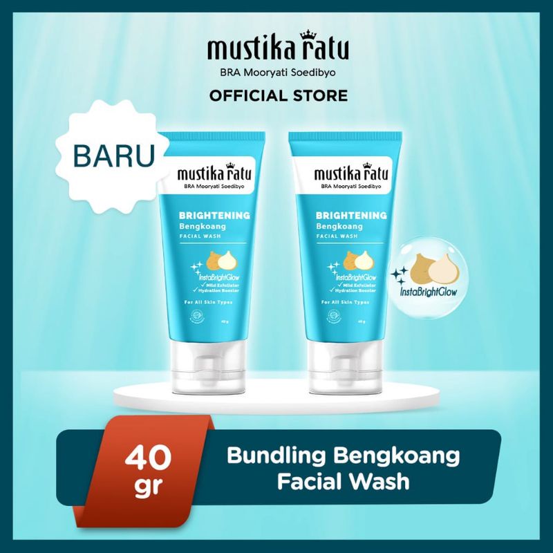 Jual Mustika Ratu Brightening Bengkoang Double Bundling Facial Wash 40