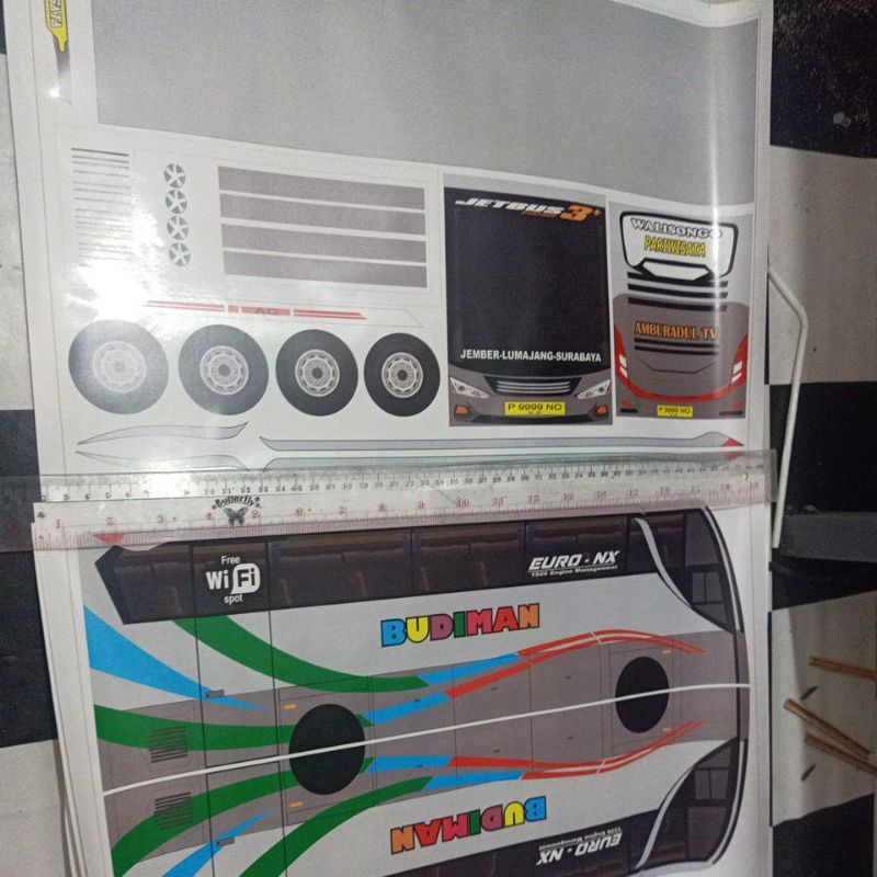 Jual Pola Stiker Papercraft Bus Indonesia | Shopee Indonesia