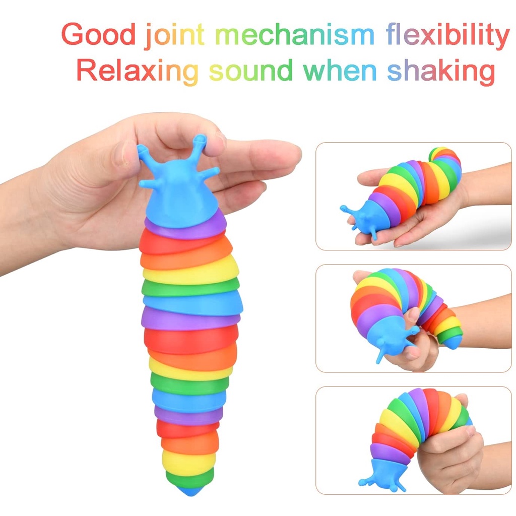 Jual [LOGU] Fidget Slug Fidget Toy, Sensory Toys for Autistic, Anxiety ...
