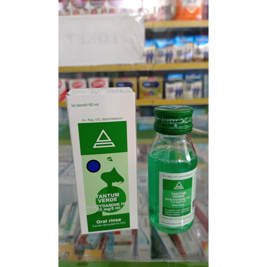 Jual Tantum Verde Oral Rinse 60ml, bilas rongga mulut, antiseptik ...