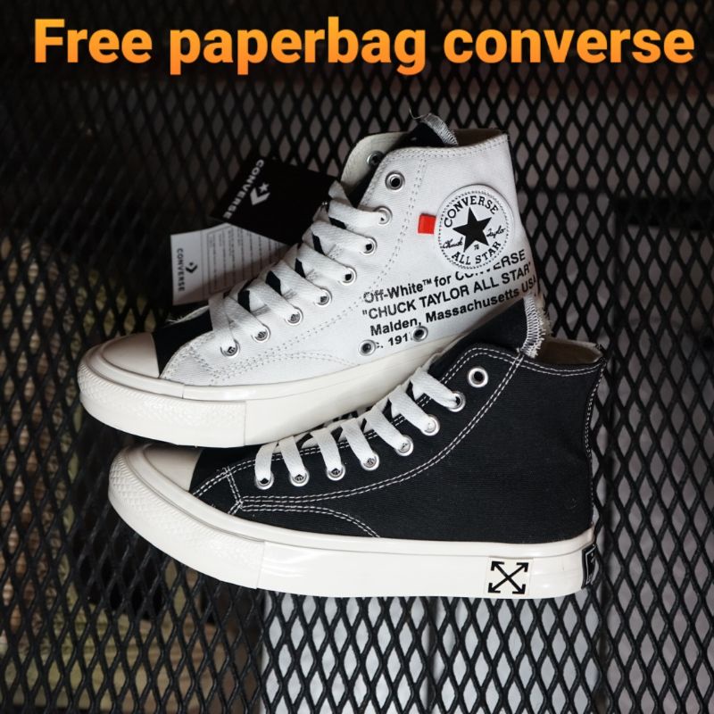 Converse off on sale white harga