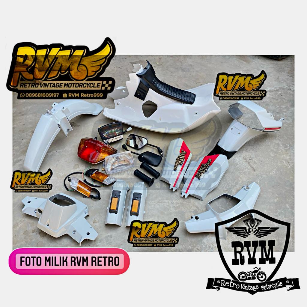 Jual Full Set Body Honda Astrea Prima Putih Body Halus Set Lampu