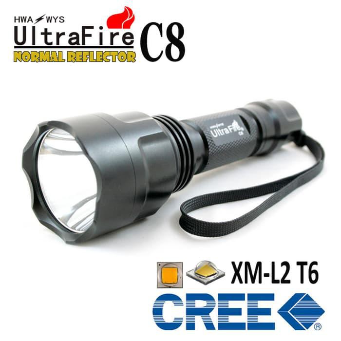 Linterna de Caza Ultrafire C8 Led XM-L2, 1000 Lúmenes - Tienda8