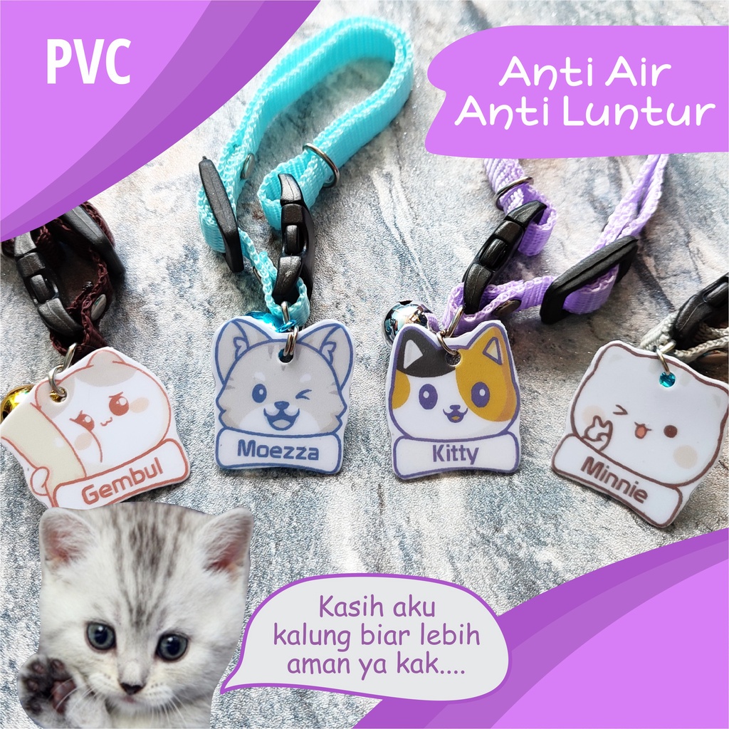Jual Kalung Kucing Nama, Kalung Kucing Custom | Shopee Indonesia