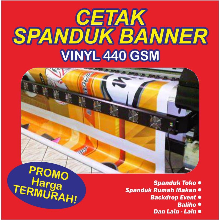 Jual CETAK SPANDUK BANNER 440 Gr PROMO HARGA TERMURAH | Shopee Indonesia