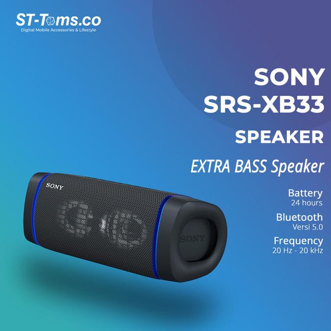 Jual Sony SRSXB33 / SRS XB33 Extra Bass Portable Bluetooth Speaker