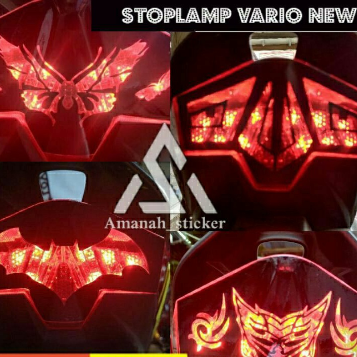 Jual Stiker Vario Lampu Belakang Stoplamp Vario New