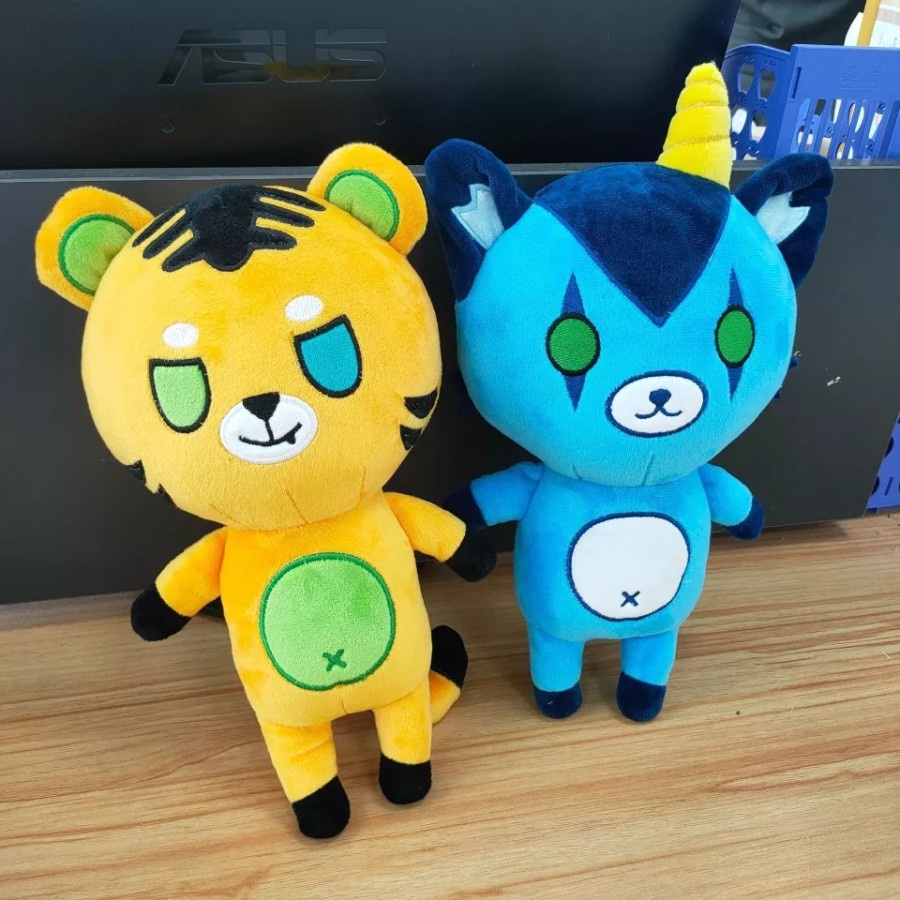 Jual boneka funneh import 25cm The Krew Merch Teddy Bear biru tsfunneh ...