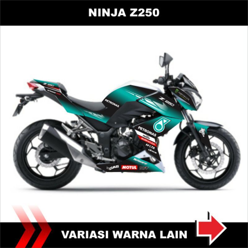 Jual Striping Motor Ninja Z250 Edisi Petronas / Decal Stiker Kawasaki