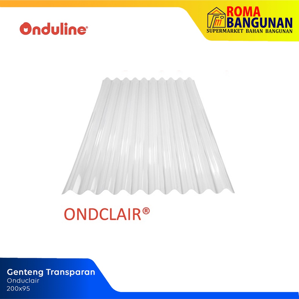 Jual Onduline Atap Transparan / Genteng Transparan Onduclair Clear Tile