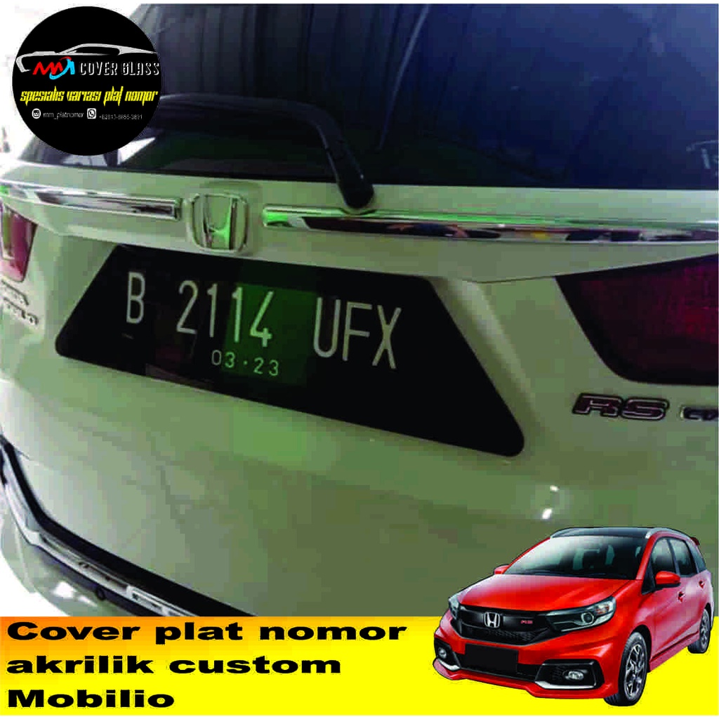 Jual Cover Plat Nomor Mobil Akrilik Cembung Acrylic Custom Tatakan Dudukan Plat Nomer Tanpa