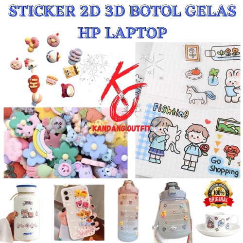 Jual Sticker Botol Motivasi Viral Tiktok 3D 2D Sticker Aesthetic Hp ...