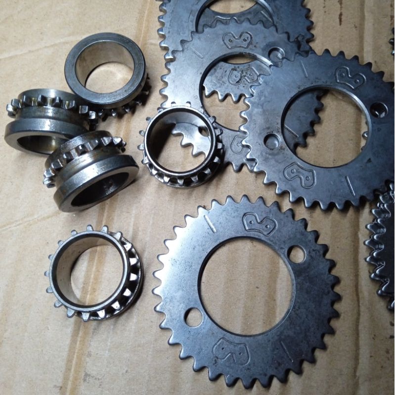 Jual Original Set Gear Gigi Sentrik Atas Bawah Honda Tiger Megapro GL