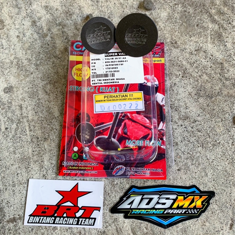 Jual Klep BRT Carbon AA AB 31 25 34 29 36 31 39 34 40 35 28 24 30 25 31 ...