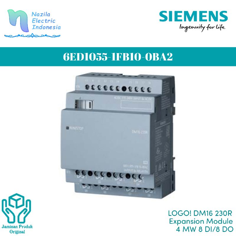Modulo Espansione Siemens LOGO! DM16 230R - 230V/230V/Relais, 4TE - Foto 9