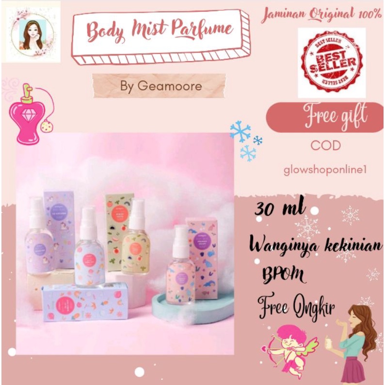 Jual GROSIR Body mist geamoore 30ml(spray) | Shopee Indonesia