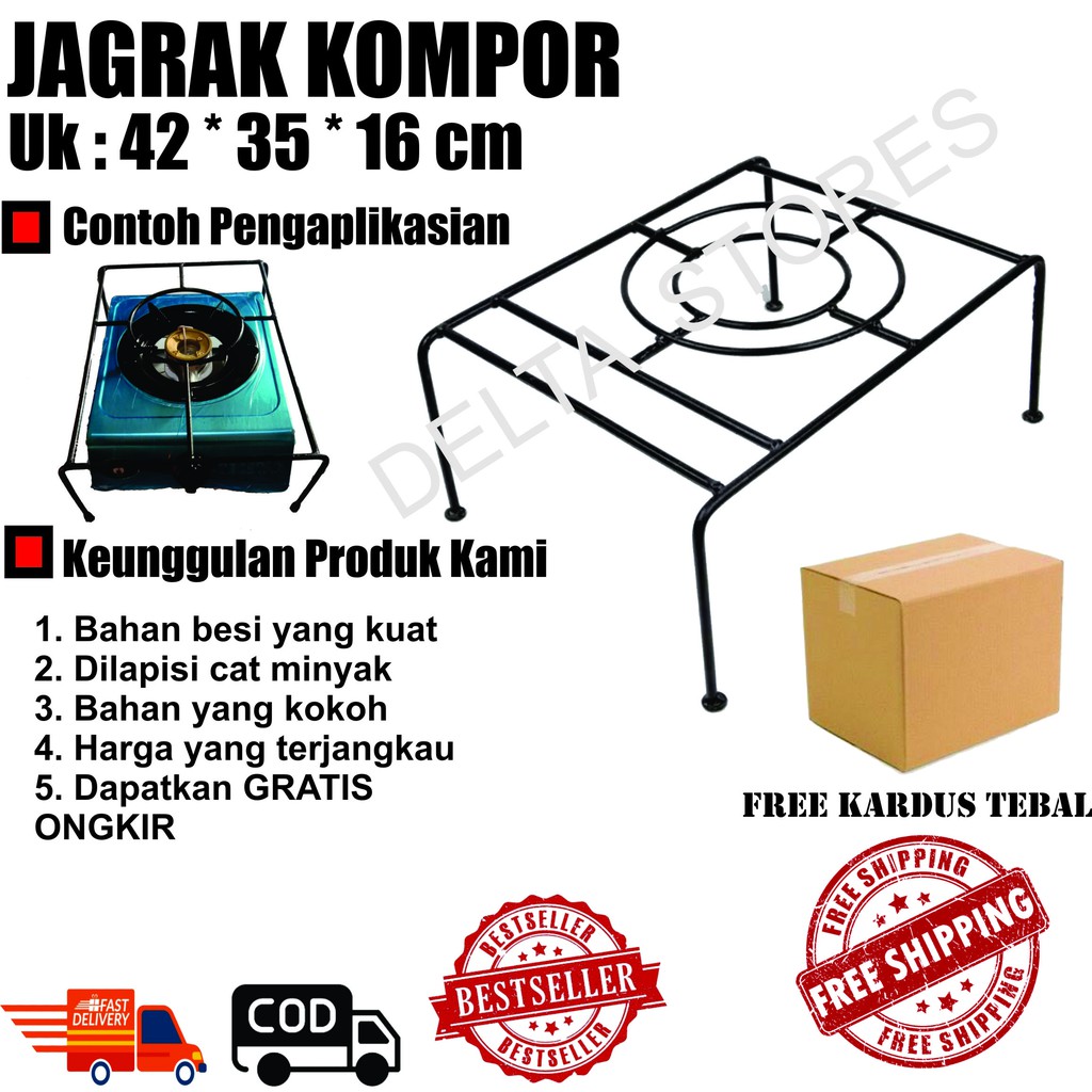 Jual Promo Termurah Jagrak Kompor Tungku Satu Dan Dua Tatakan Oven