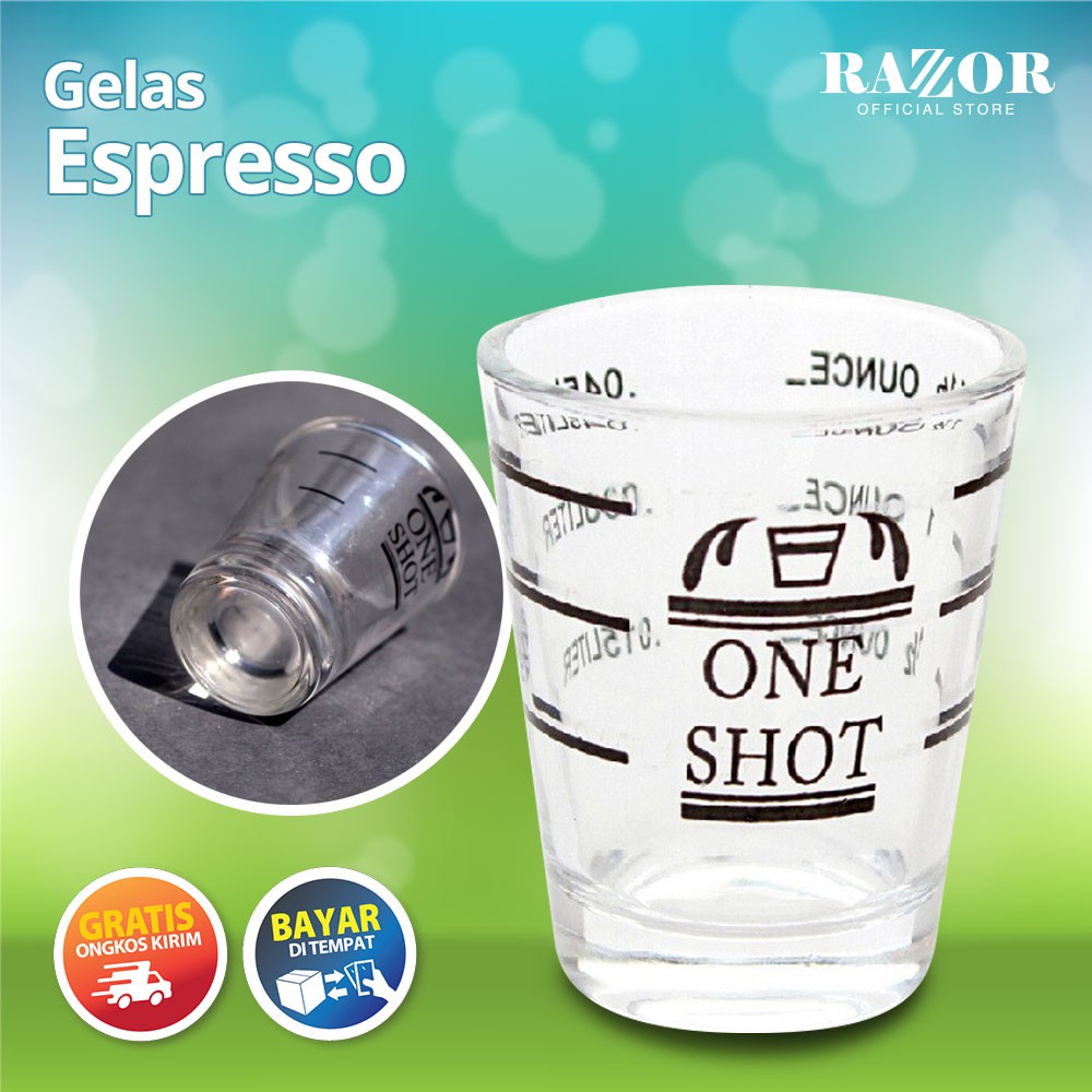 Jual Gelas Espresso Shot Glass Gelas Ukur One Shot Gelas Kopi Coff Shopee Indonesia 0368
