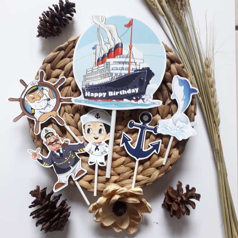 Jual Pelaut Topper Cake Plus Hiasan Kue Ulang Tahun | Shopee Indonesia